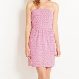 Vineyard Vines Whales Tail design Strapless Dress - Size SMALL